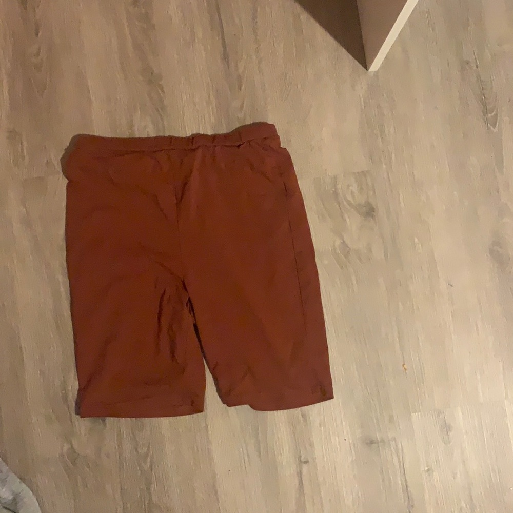 Brown biker shorts